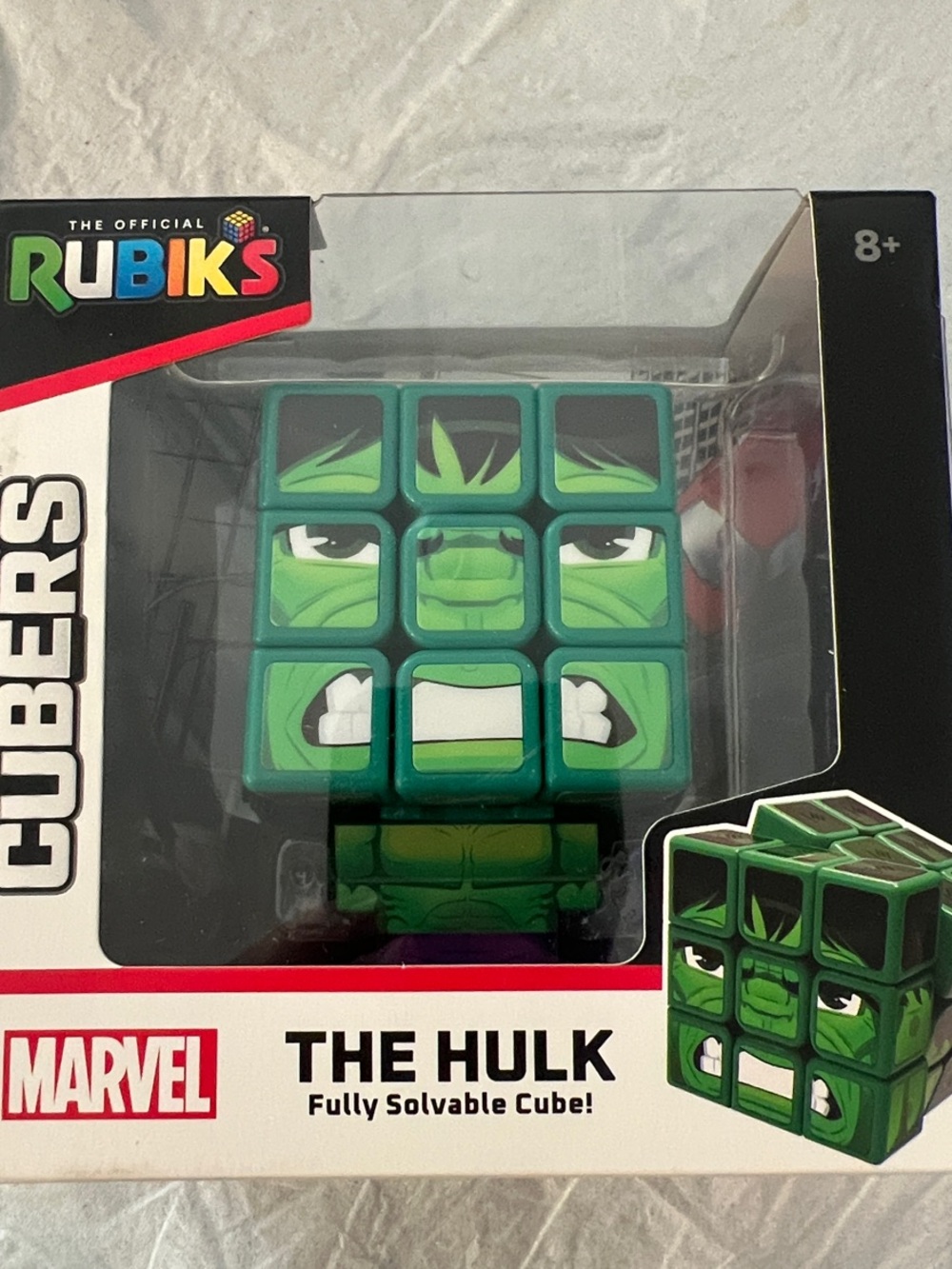 The Hulk rubik Cube - Green Kids Puzzle Toy